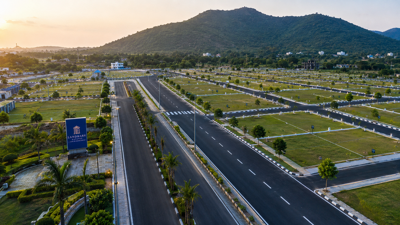Premium Gated Community Plots Near Bheemili by Landmark Estates Vizag