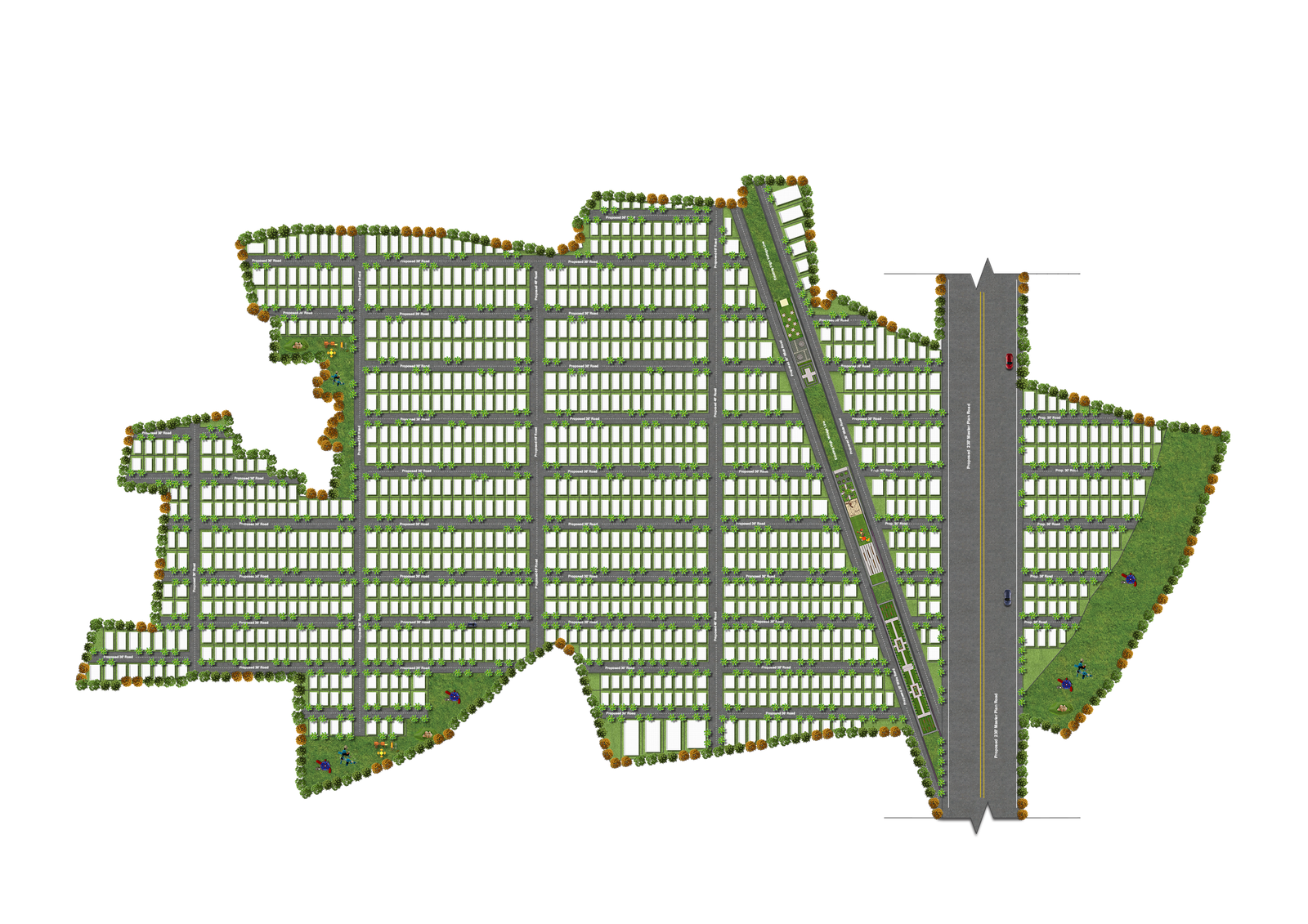 Landmark Signature master plan layout by Landmark Estates Vizag